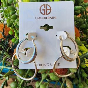 Giani Bernini 2-Pc. Set Polished Hoop Earrings in Sterling Silver NWT